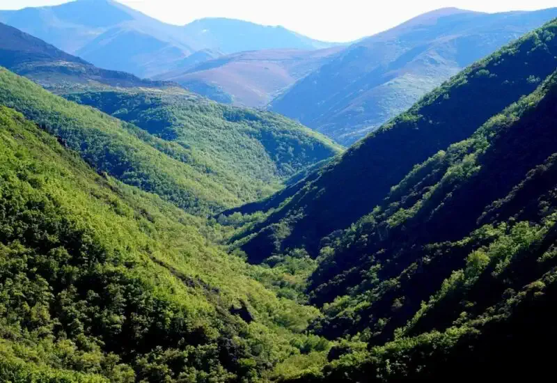 The mountains of León in the Vía Künig
