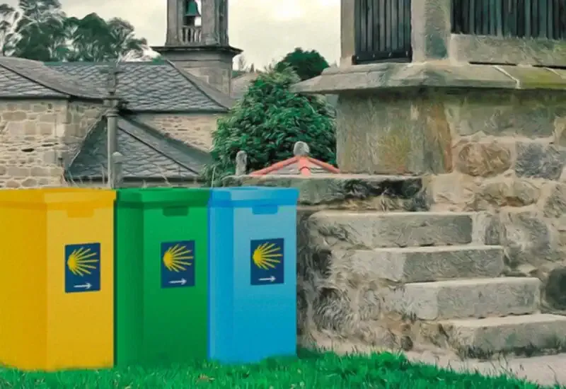 Reciclaje en el Camino de Santiago