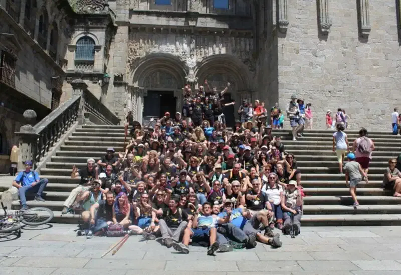 Muchos de los peregrinos que hemos llevado al Camino de Santiago
