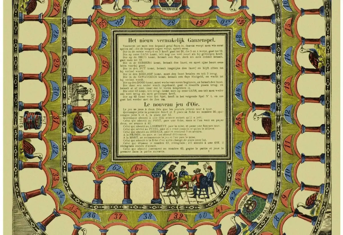 A medieval version of the Goose Game