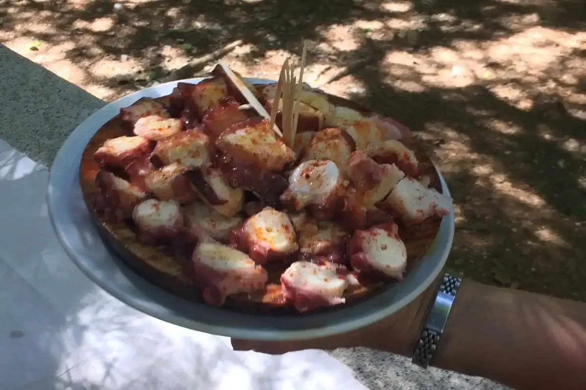 Típico plato contundente gallego de pulpo
