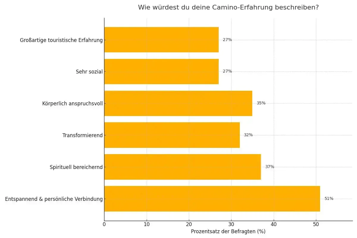 Wie würdest du deine Erfahrung auf dem Camino de Santiago beschreiben?