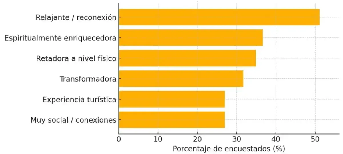¿Cómo describirías tu experiencia en el Camino de Santiago?