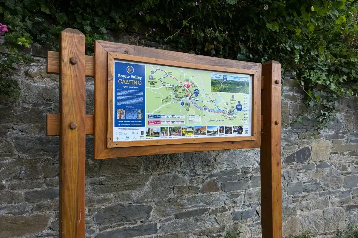 Señalización en el Boyne Valley Camino