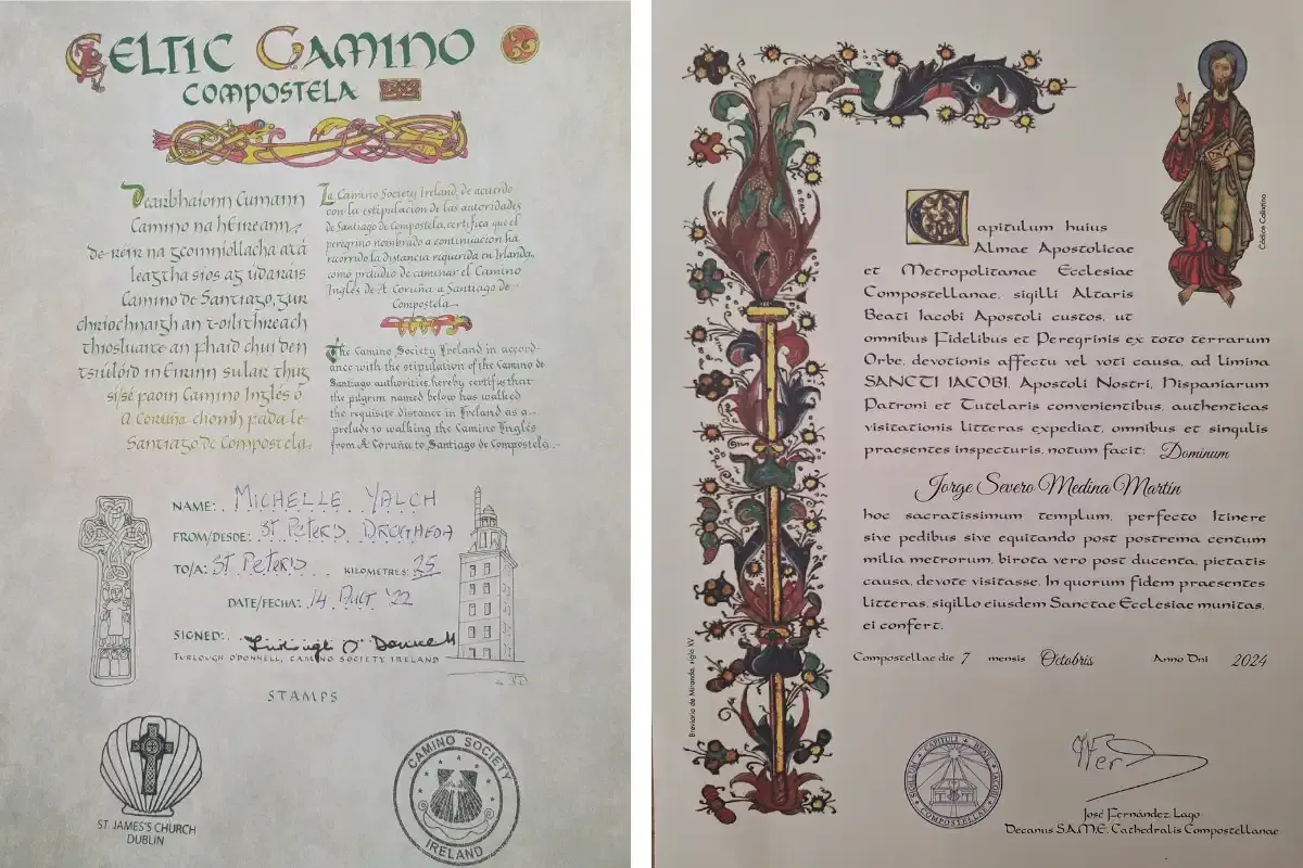 Compostelas del Camino Celta