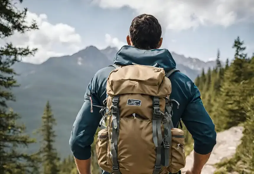Peregrino con su mochila en el Camino