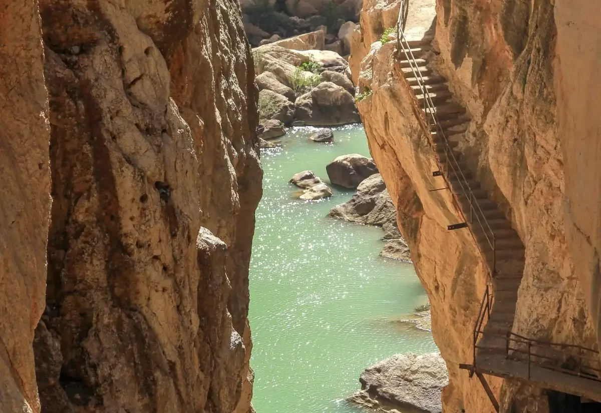 The Guadalhorce River in the Caminito del Rey