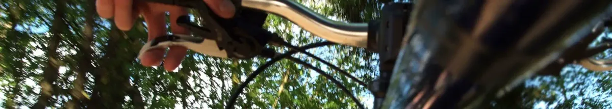 El manillar de una bici