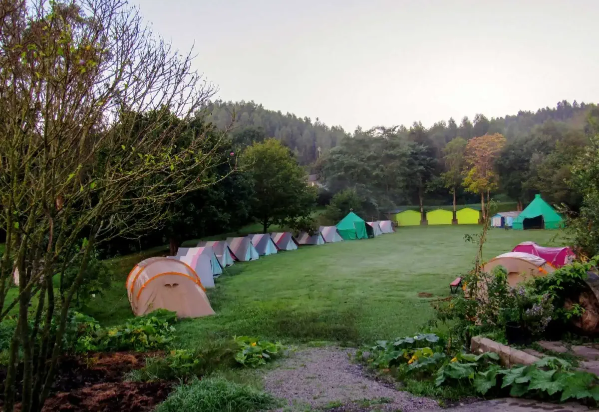 Row of tents